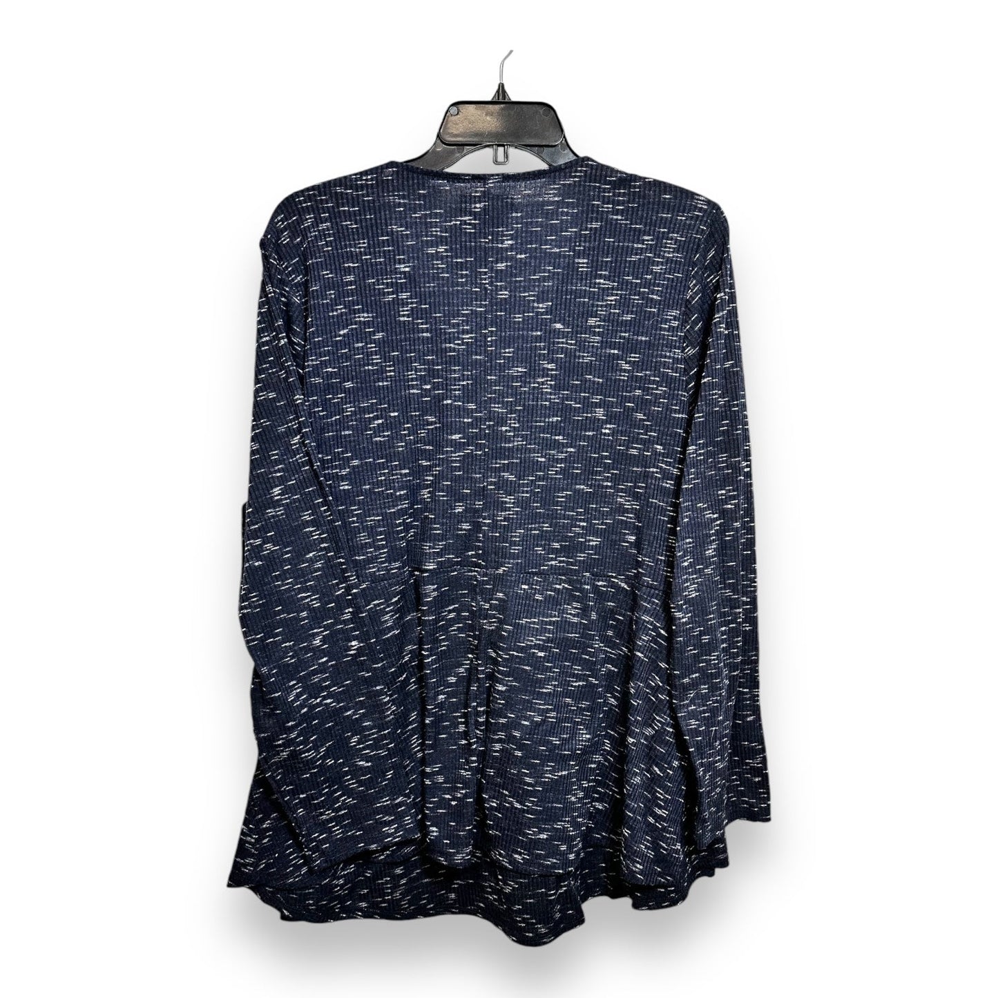 Top Long Sleeve By Lane Bryant In Navy, Size: 1x