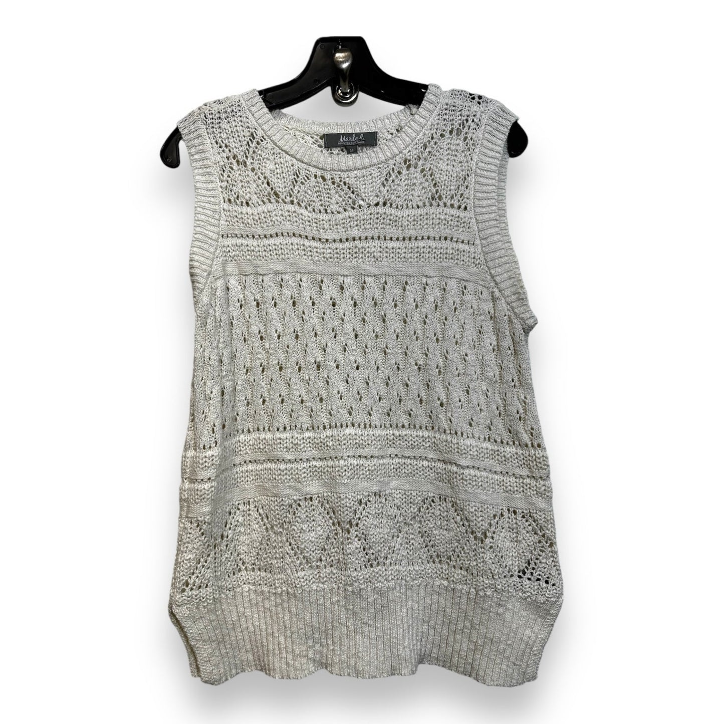 Vest Sweater By Marled In Ivory, Size: M