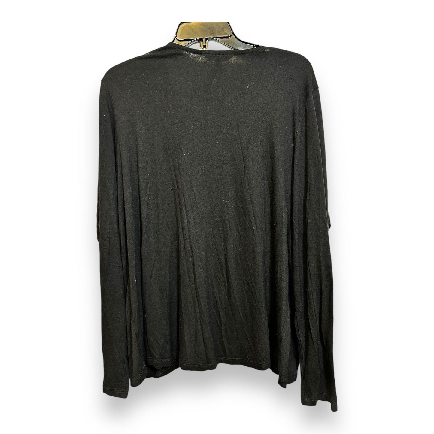 Top Long Sleeve By Banana Republic In Black, Size: Xl