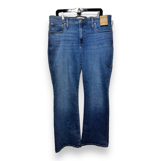 Kick out full length Jeans Straight By Madewell In Blue Denim, Size: 16