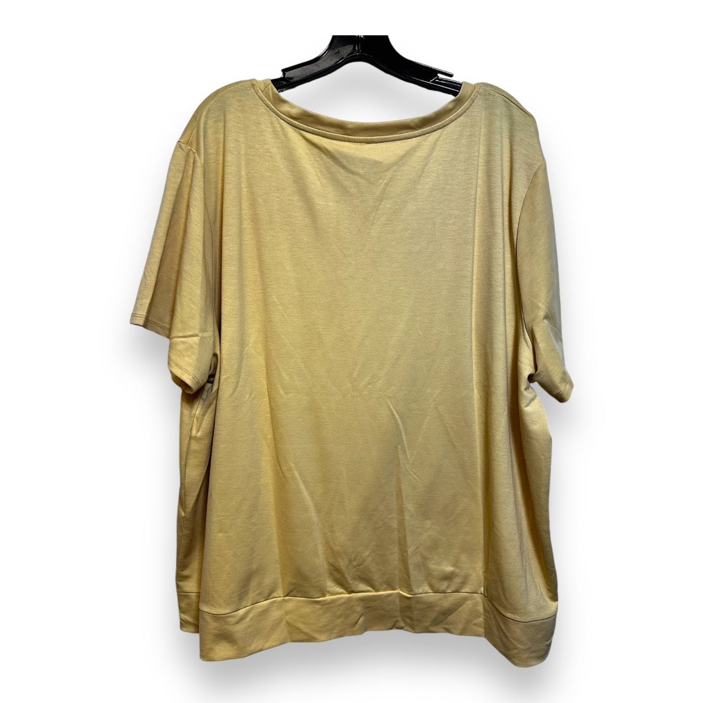 Top Short Sleeve Basic By Sew In Love In Yellow, Size: 3x