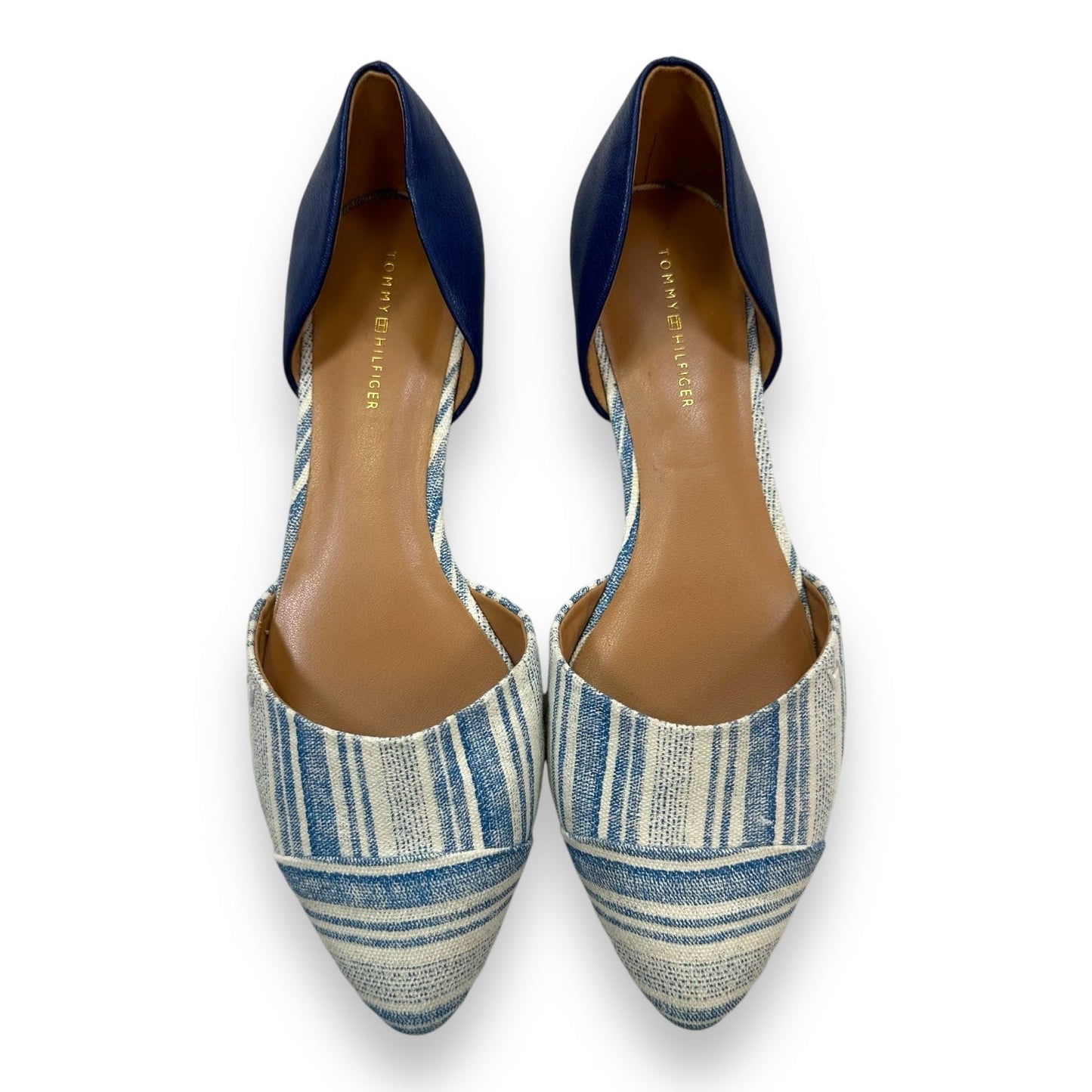 Shoes Flats By Tommy Hilfiger In Blue Denim, Size: 7