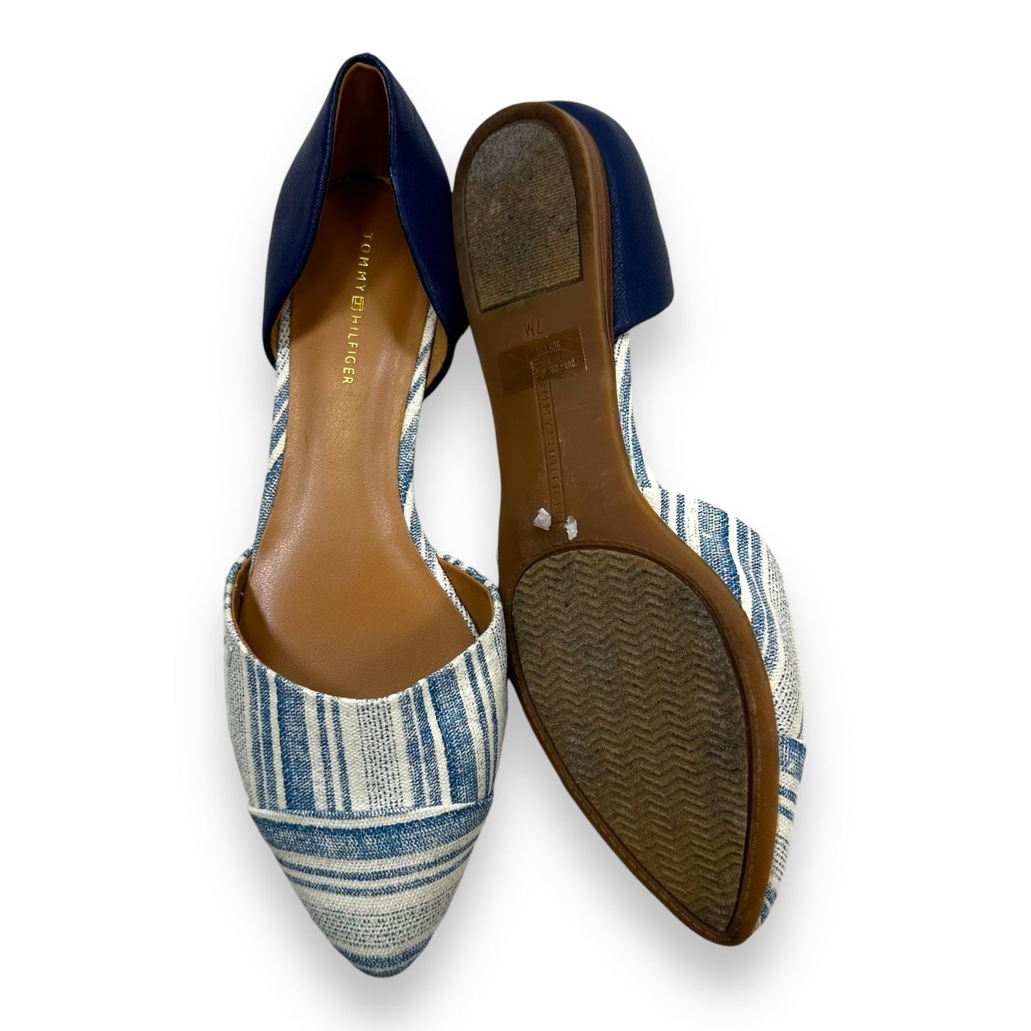 Shoes Flats By Tommy Hilfiger In Blue Denim, Size: 7