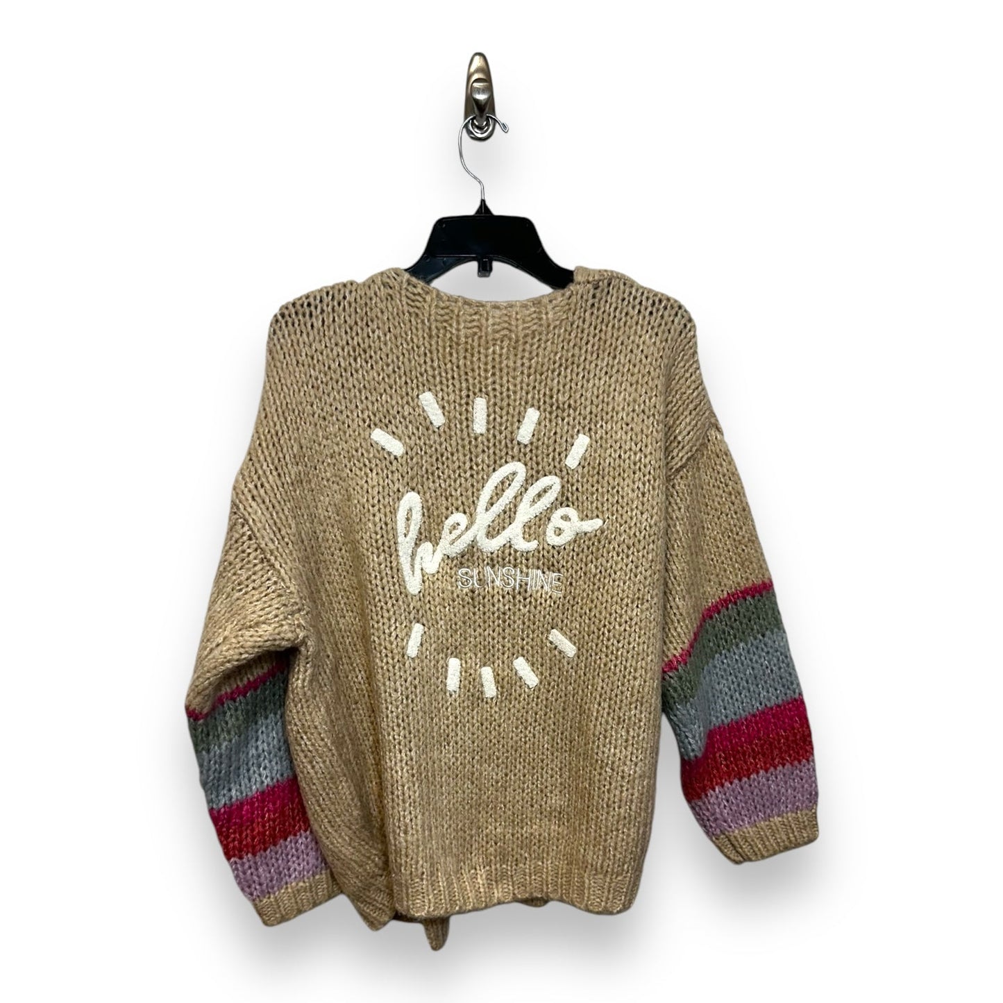 2024 Hello Sunshine Cardigan By SALTWATER LUXE In Tan, Size: L