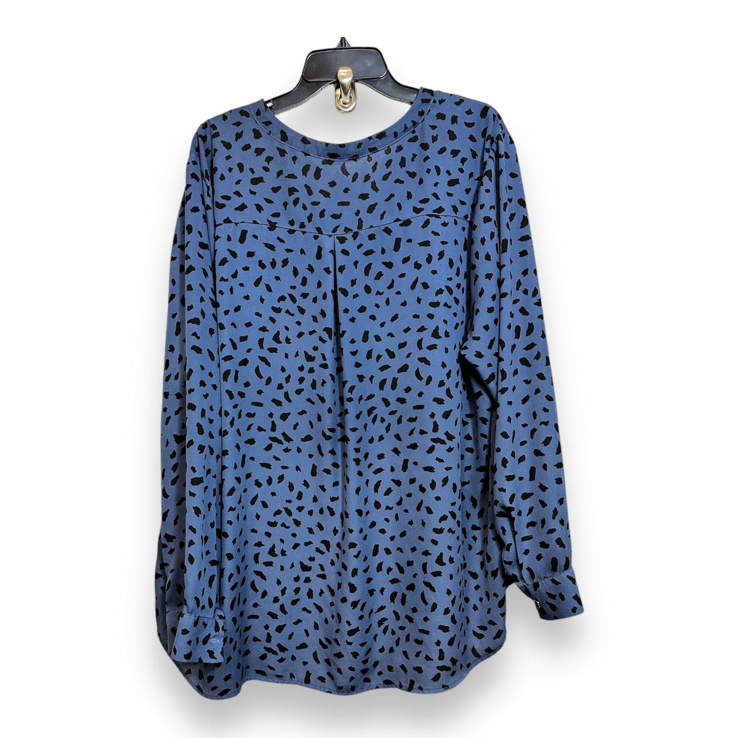 Top Long Sleeve By Lush In Blue, Size: 3x