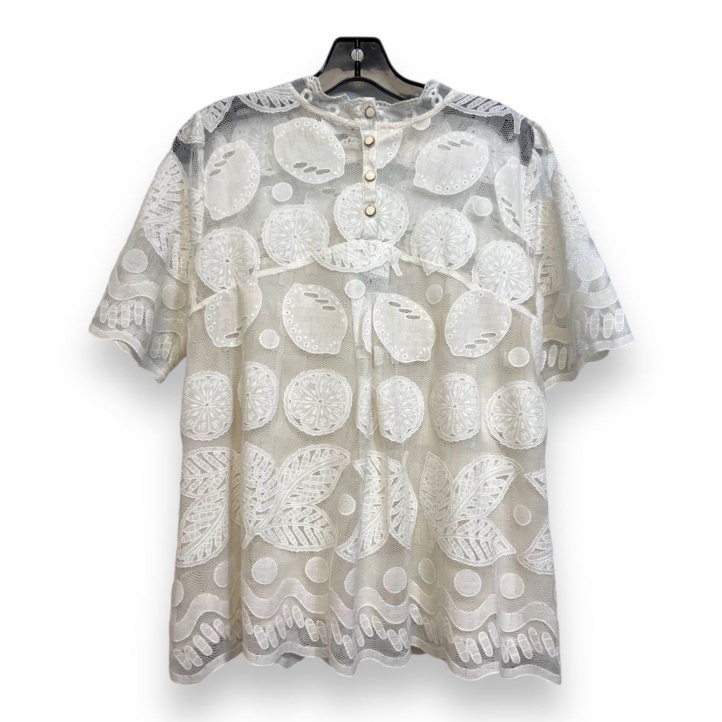 Top Short Sleeve By Hd In Paris In White, Size: L