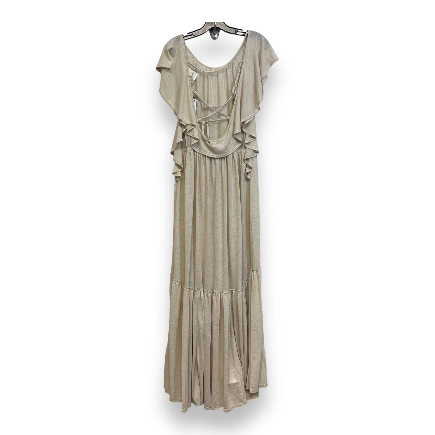 Dress Casual Maxi By Free People In Tan, Size: L