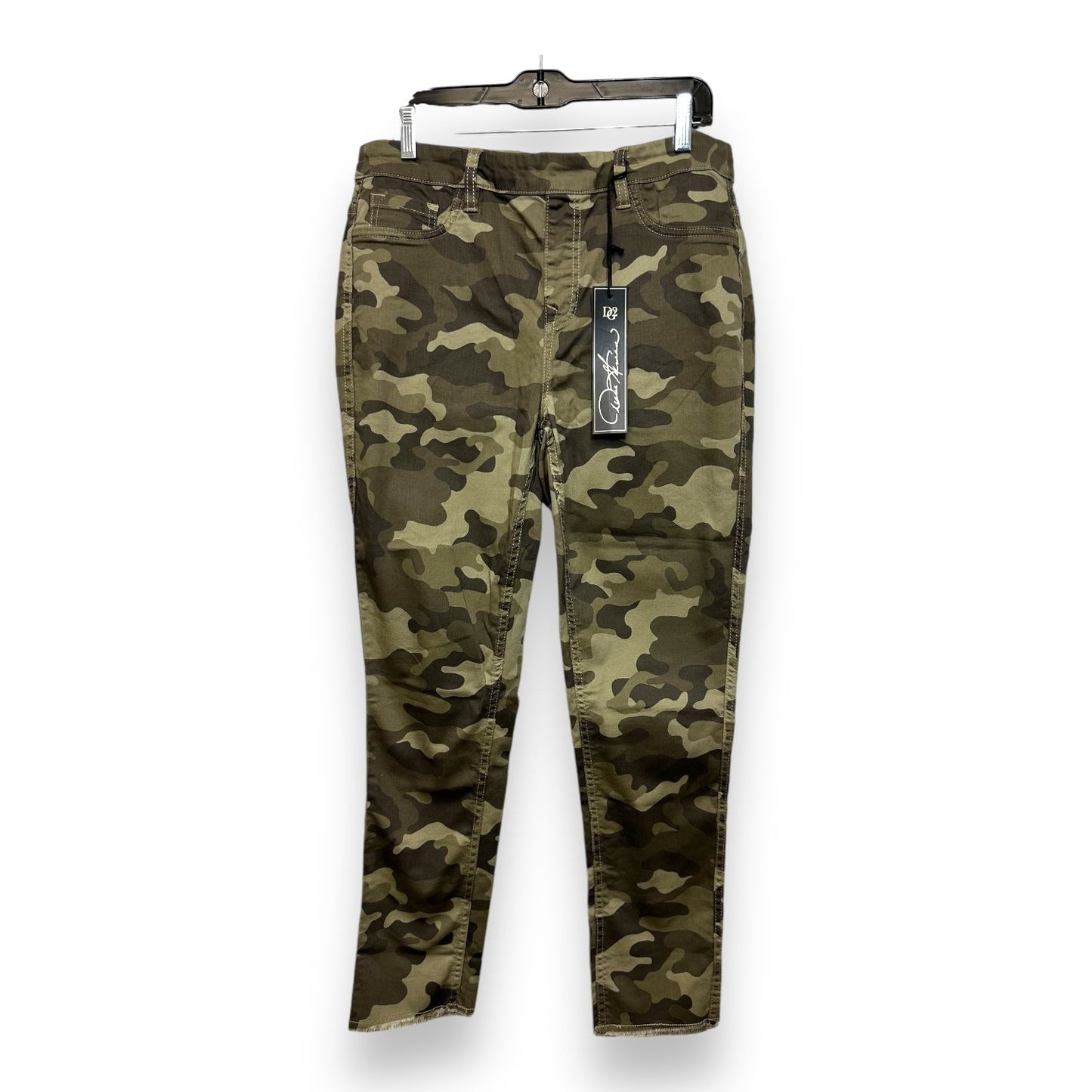 Jeans Cropped By Diane Gilman In Camouflage Print, Size: 8