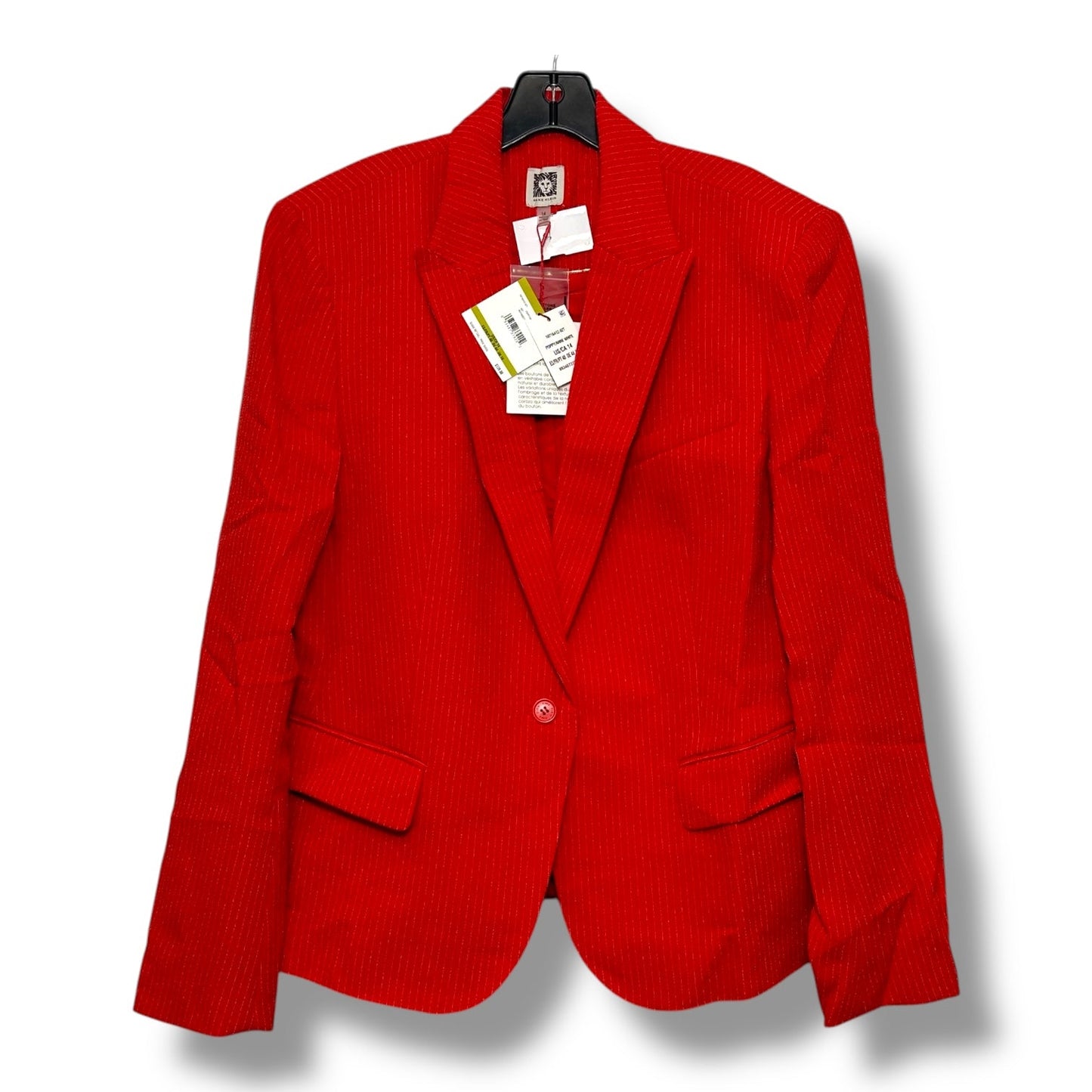 Blazer By Anne Klein In Red, Size: 14