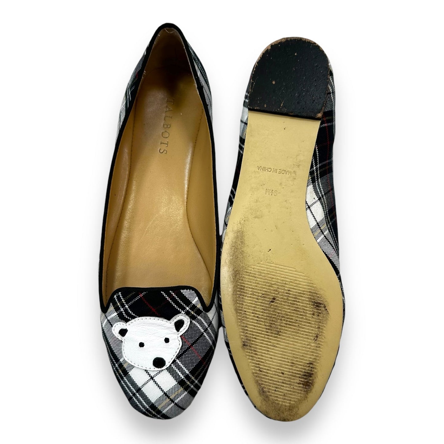 Shoes Flats By Talbots In Plaid Pattern, Size: 9.5