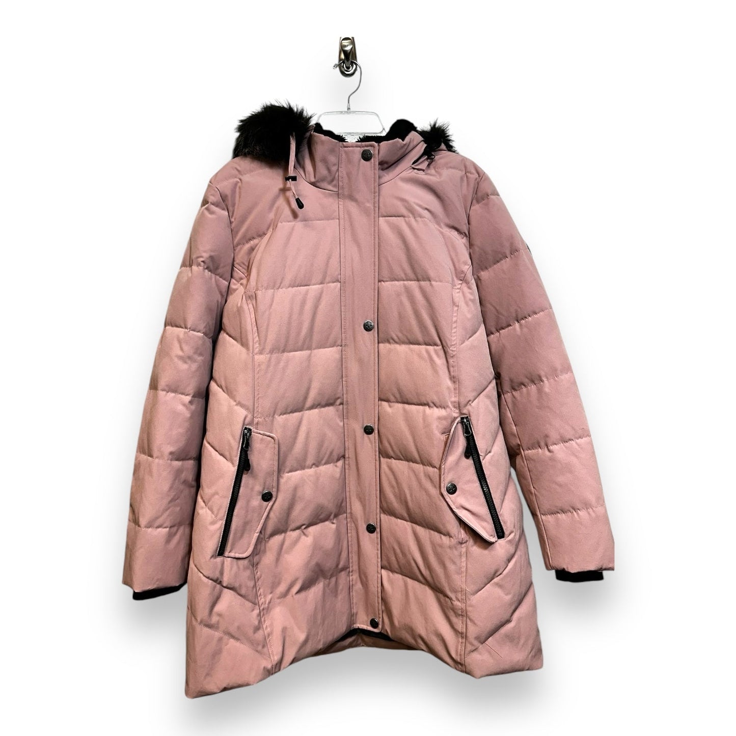 Coat Parka By Clothes Mentor In Pink, Size: Xl