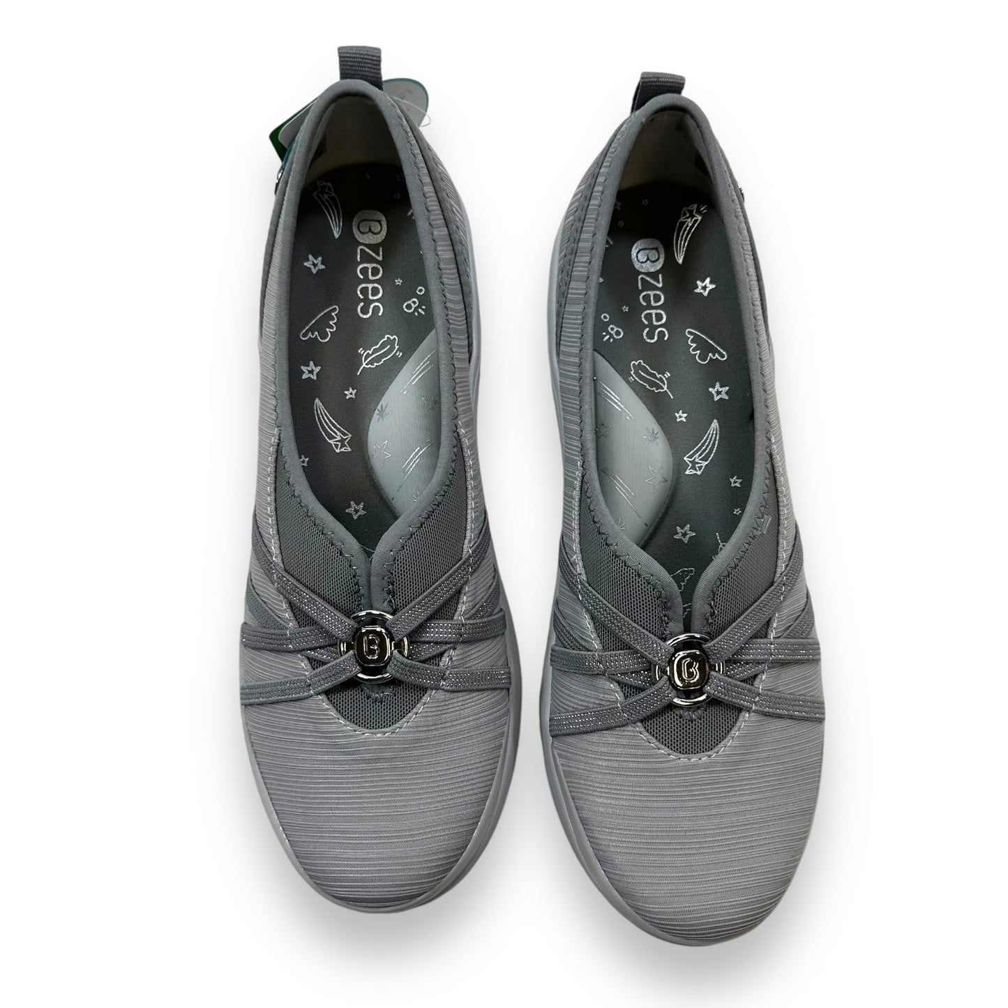 Shoes Flats By Bzees In Grey, Size: 9