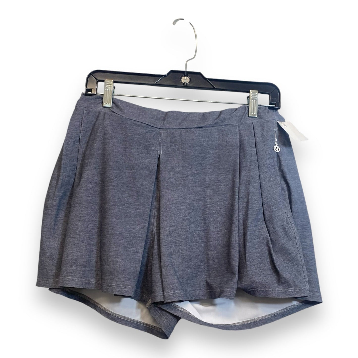 Athletic Skort By Lululemon In Grey, Size: 10