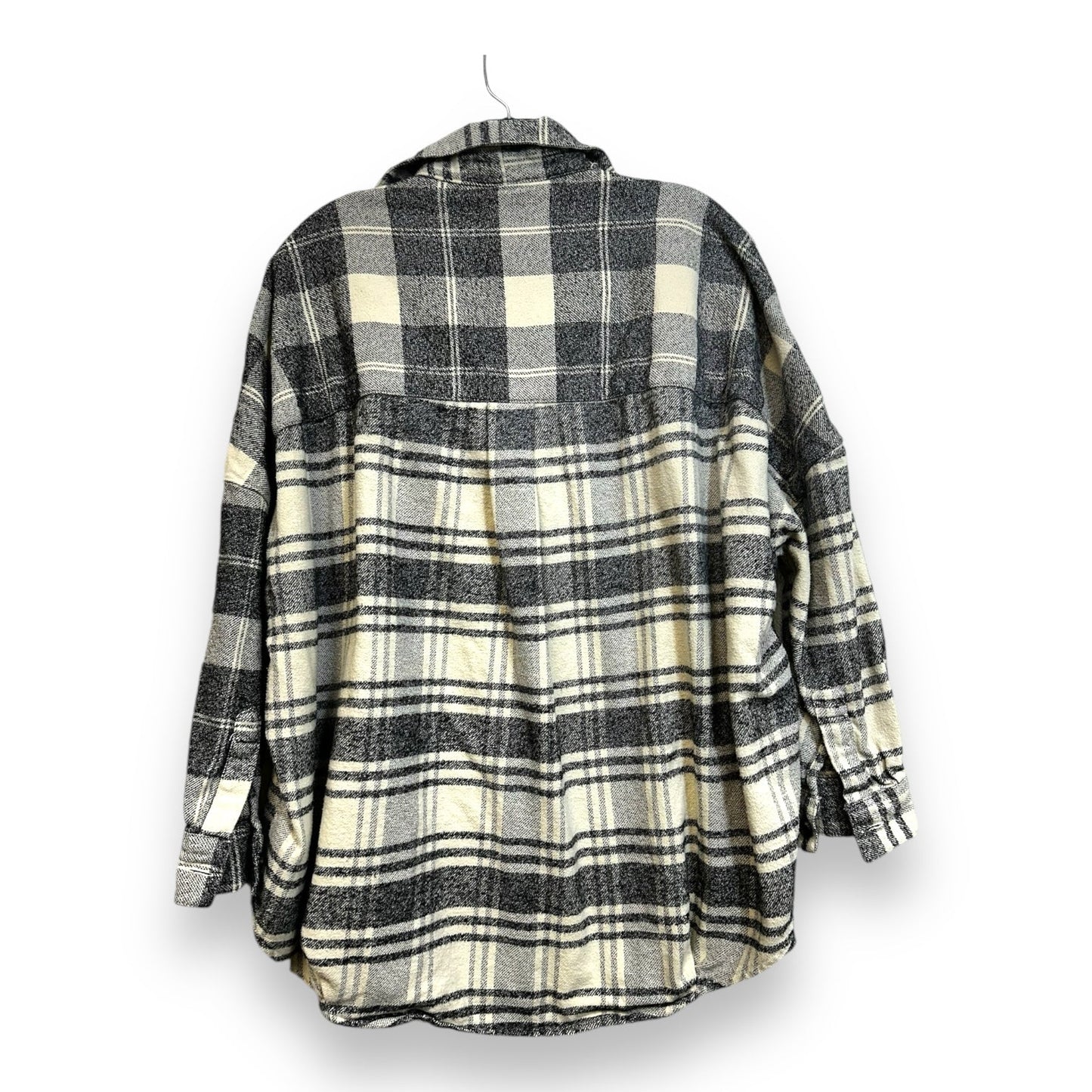 Top Long Sleeve By French Connection In Plaid Pattern, Size: M