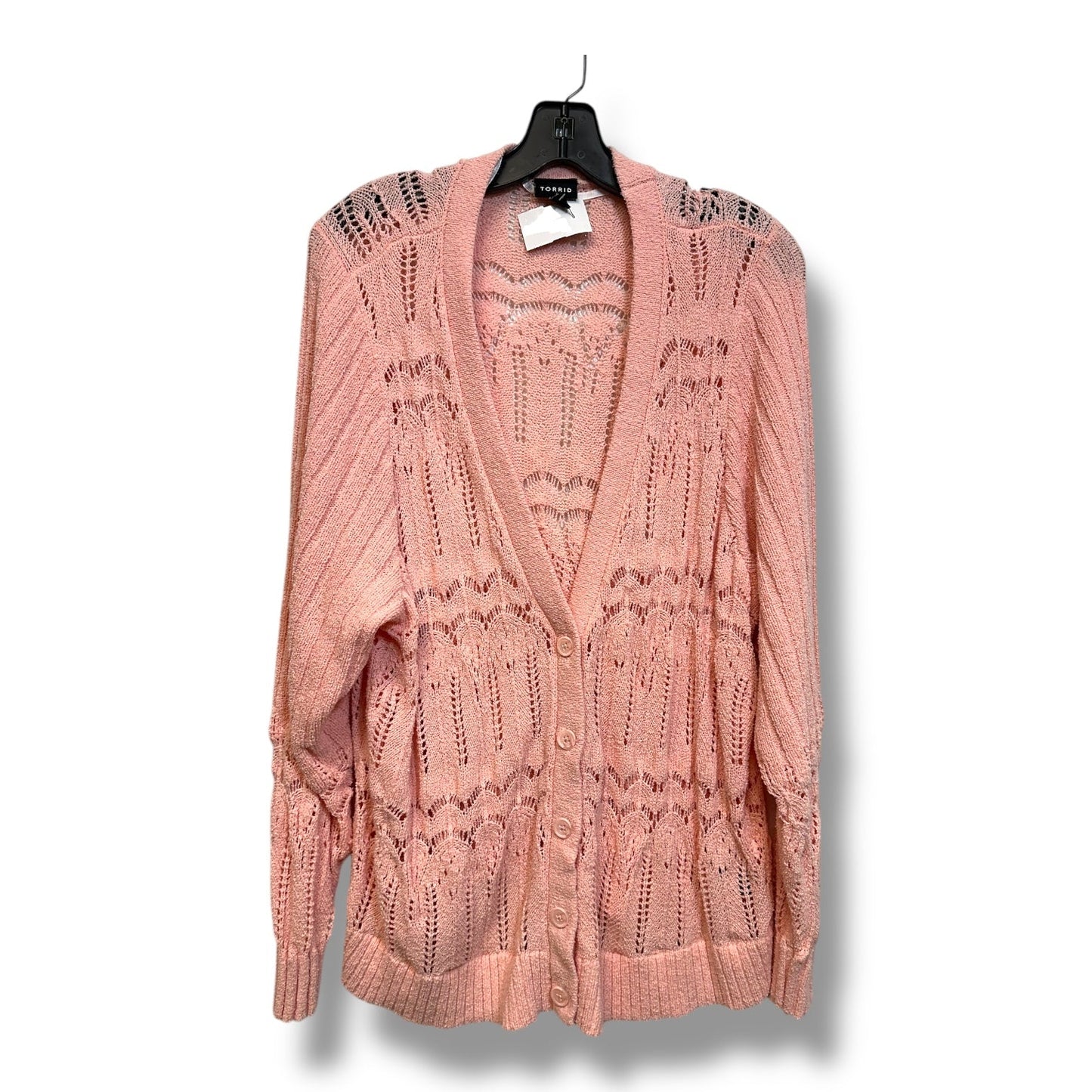 Cardigan By Torrid In Pink, Size: 3x