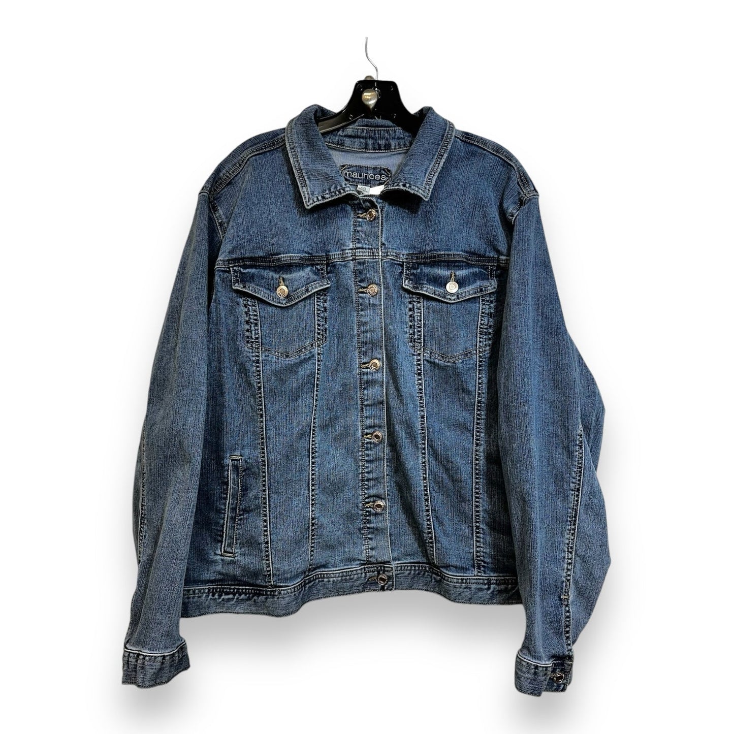 Jacket Denim By Maurices In Blue Denim, Size: 3x