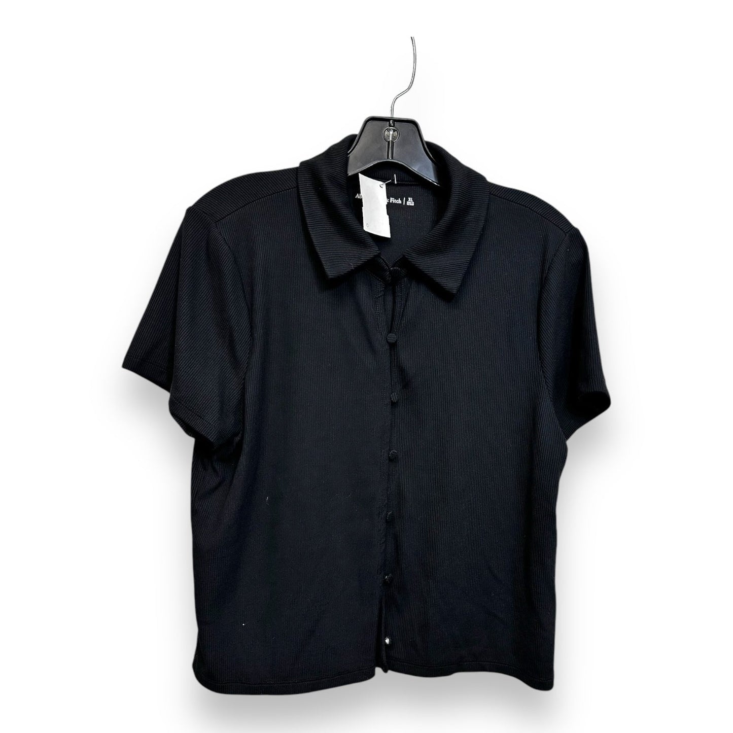 Top Short Sleeve By Abercrombie And Fitch In Black, Size: Xl