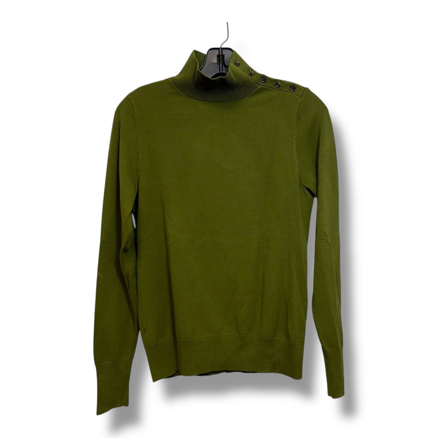 Top Long Sleeve By Ann Taylor In Green, Size: S