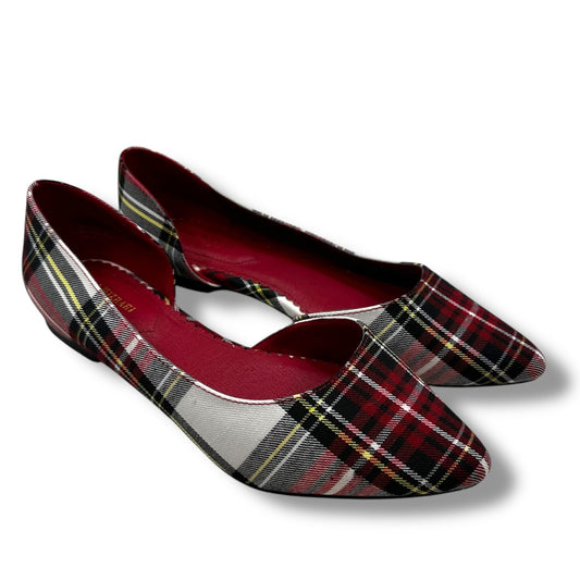 Shoes Flats By Isaac Mizrahi In Plaid Pattern, Size: 8.5