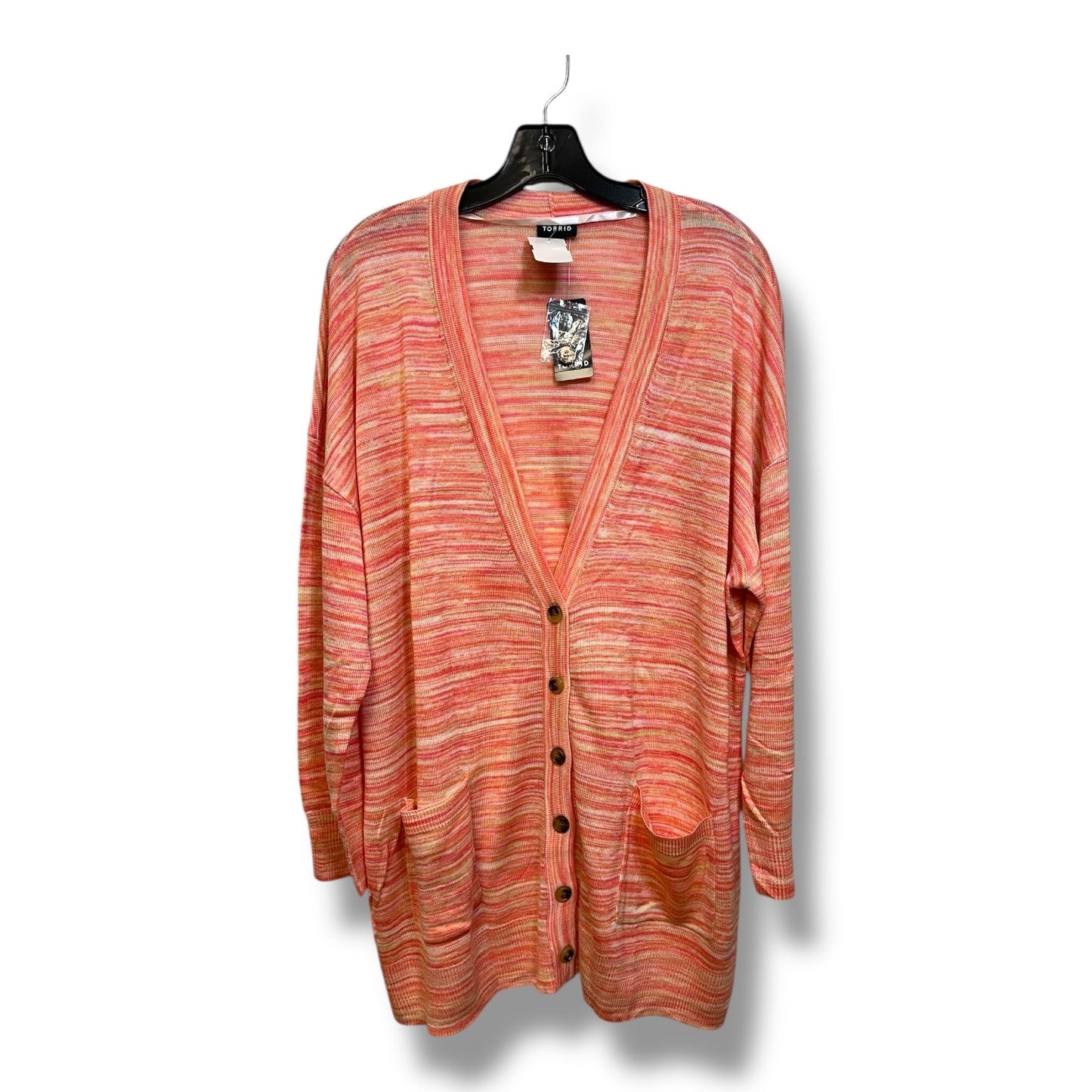 Cardigan By Torrid In Peach, Size: 1x