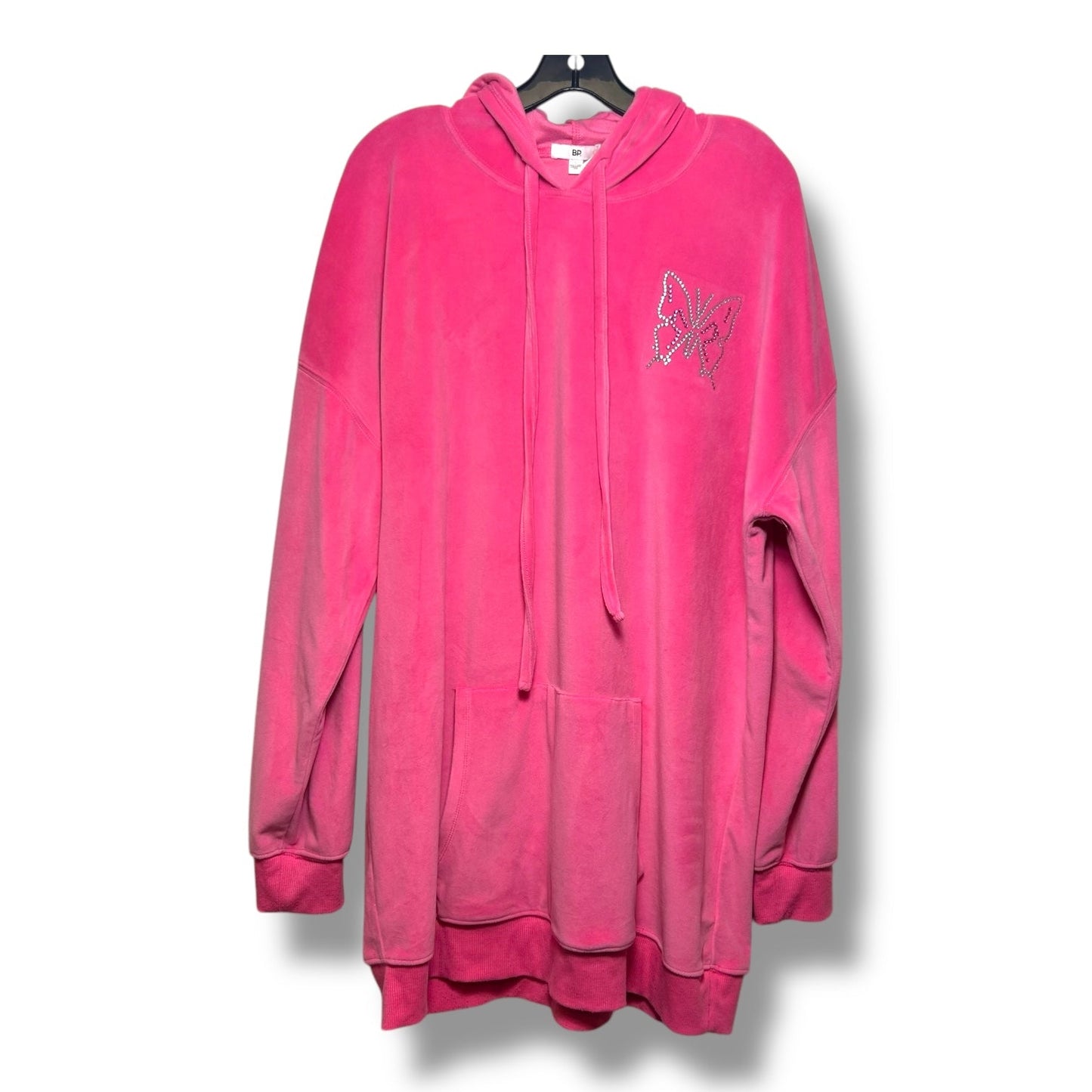 Sweatshirt Hoodie By Bp In Pink, Size: L