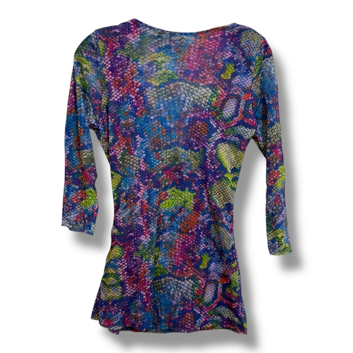 Top Long Sleeve By Saks Fifth Avenue In Multi-colored, Size: L