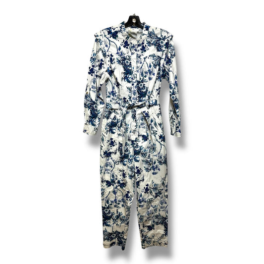 Lucienne Belted Jumpsuit By Anthropologie In Floral Print, Size: 6