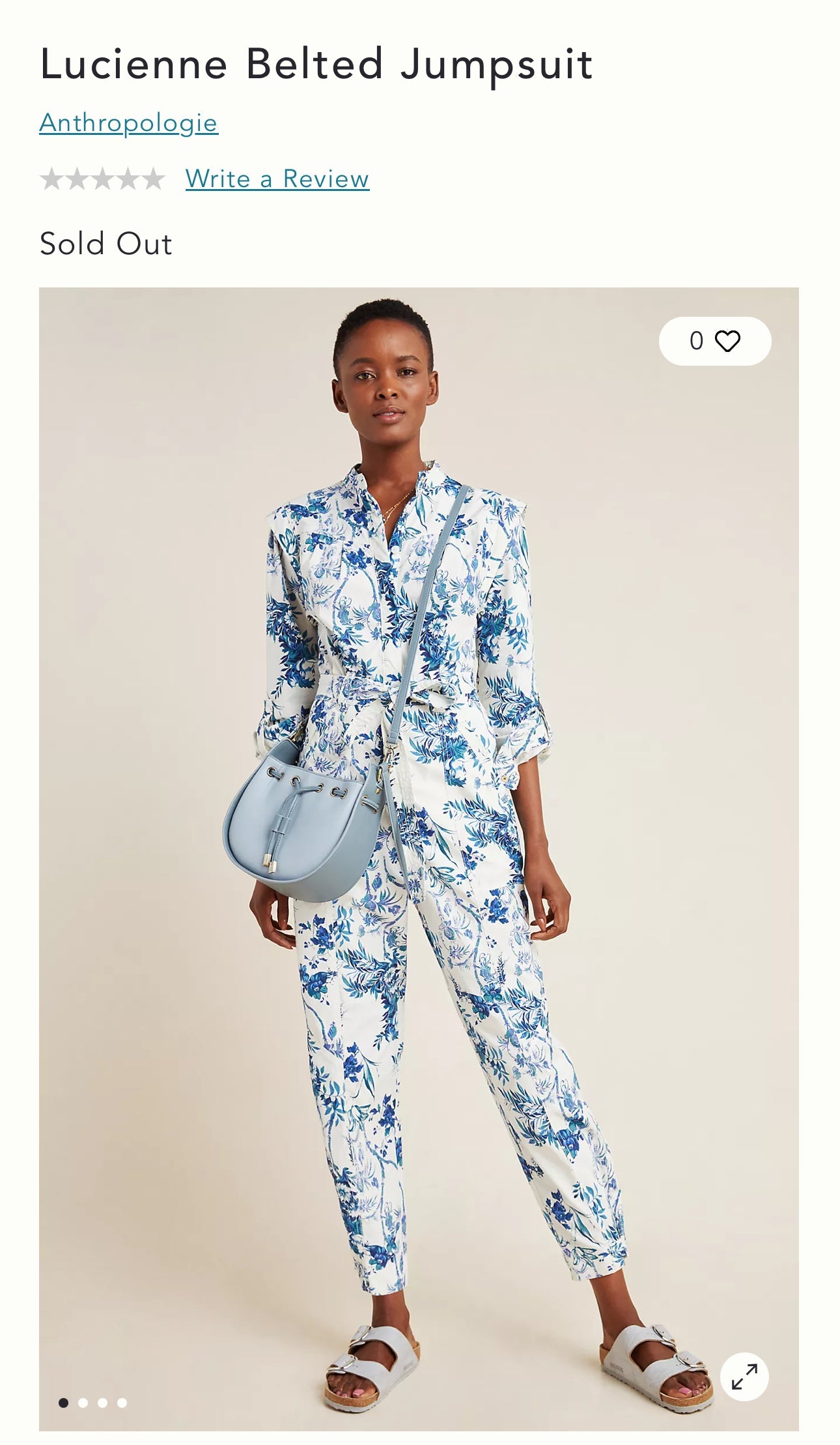 Lucienne Belted Jumpsuit By Anthropologie In Floral Print, Size: 6