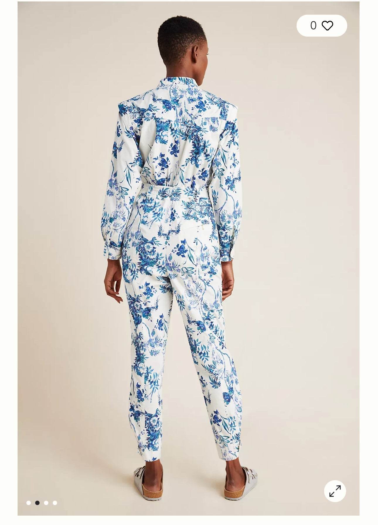 Lucienne Belted Jumpsuit By Anthropologie In Floral Print, Size: 6