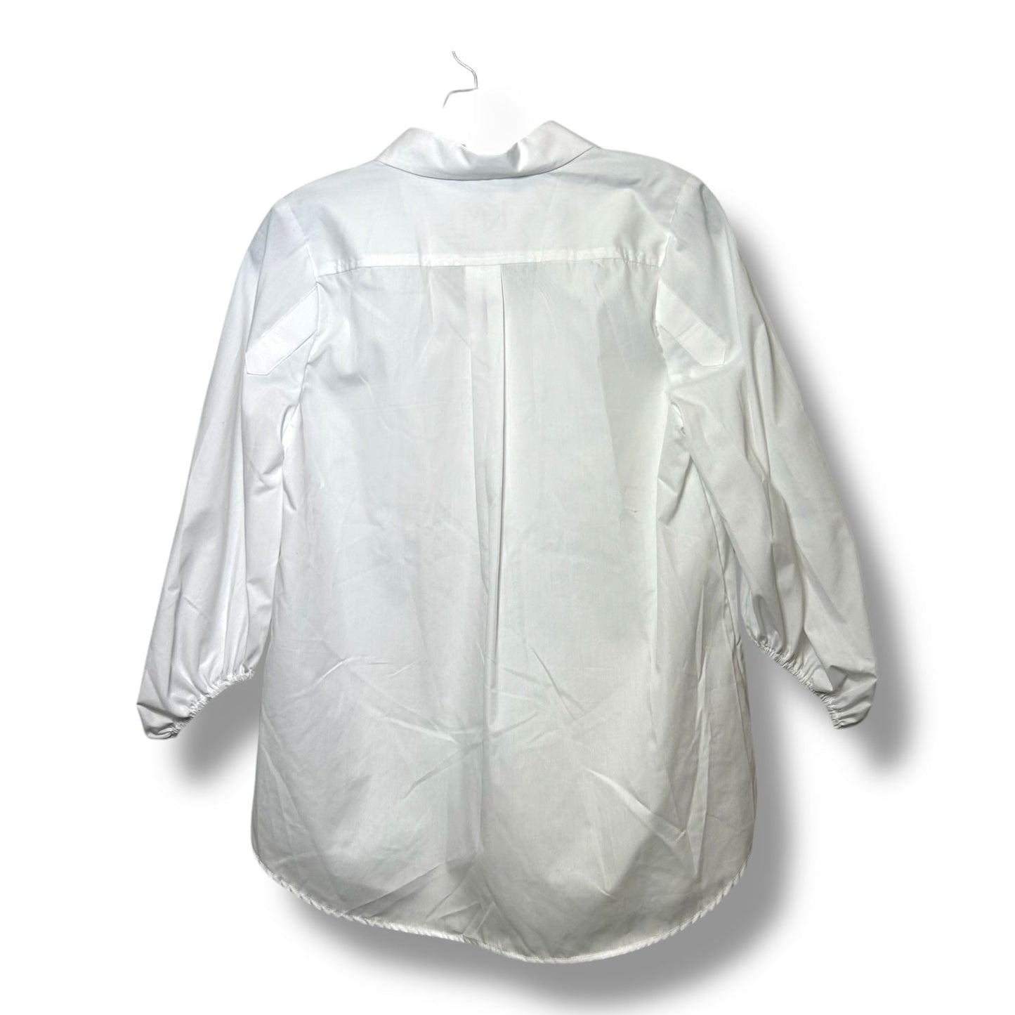 Blouse 3/4 Sleeve By Cme In White, Size: S