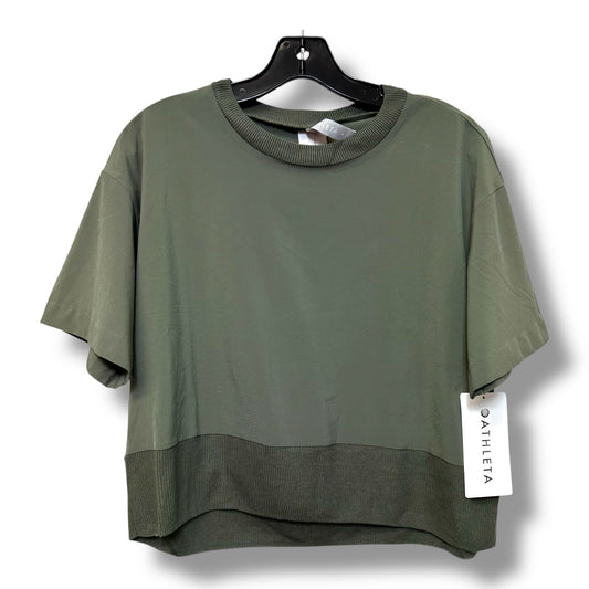 ZEPHYR CROP TEE Athletic Top Short Sleeve By Athleta In Green, Size: S