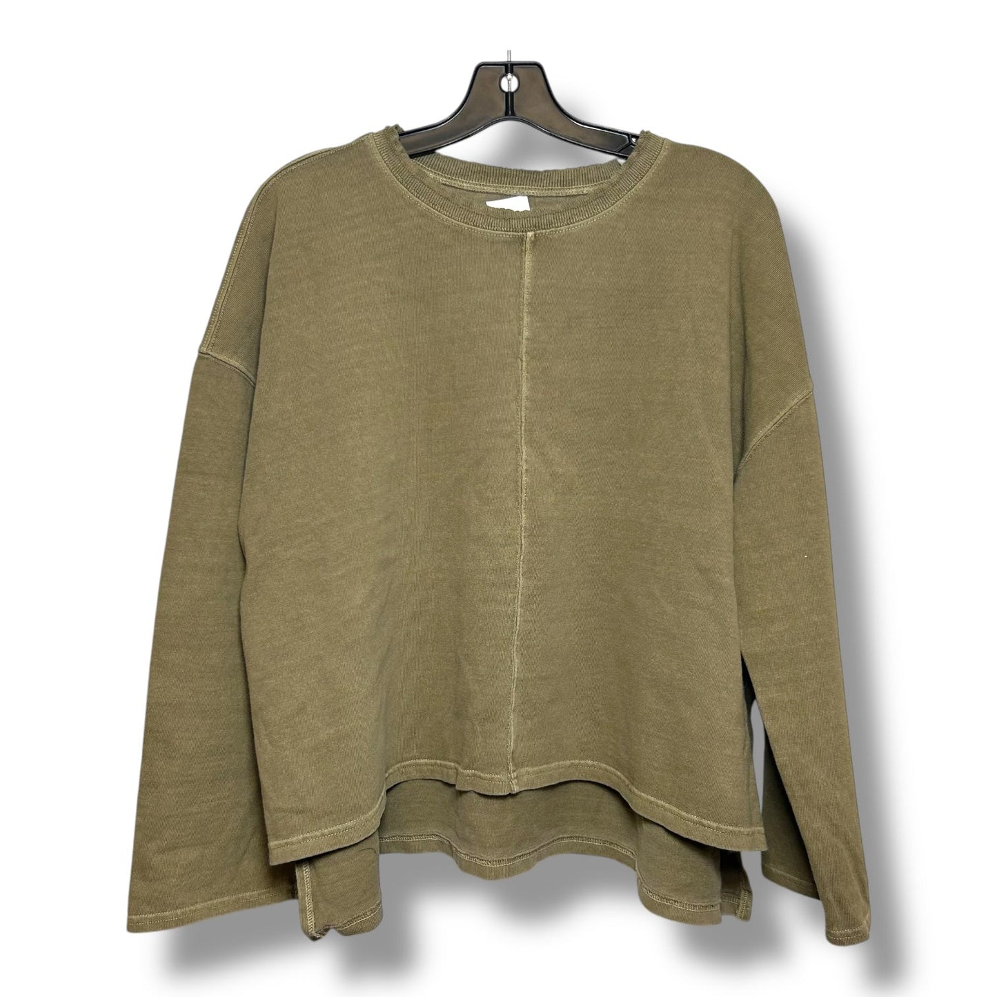 Top Long Sleeve Basic By Madewell In Green, Size: M