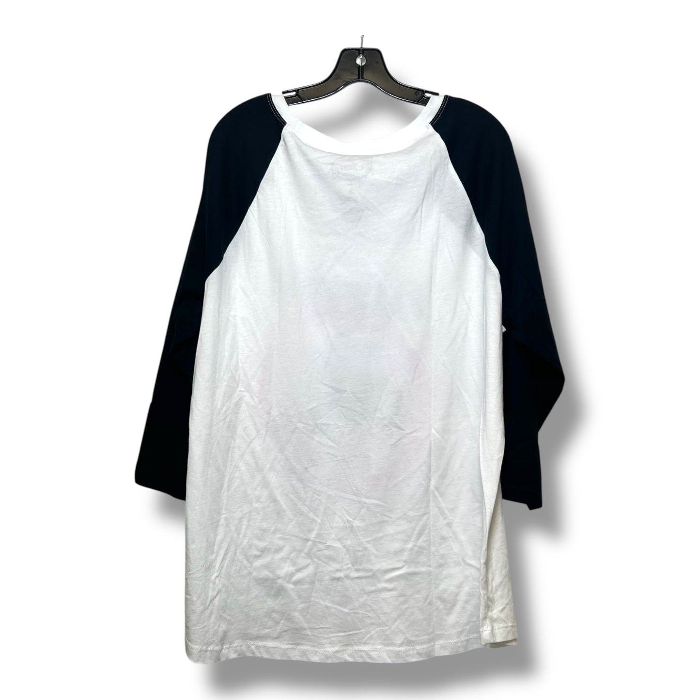 Top 3/4 Sleeve By Torrid In Black & White, Size: 3x