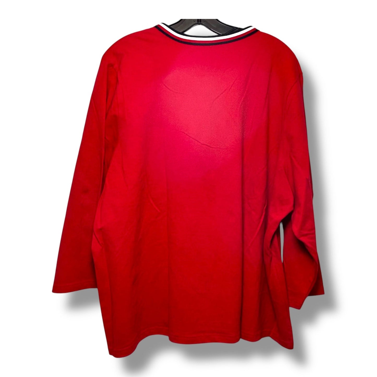 Top 3/4 Sleeve By Tommy Hilfiger In Red, Size: 3x