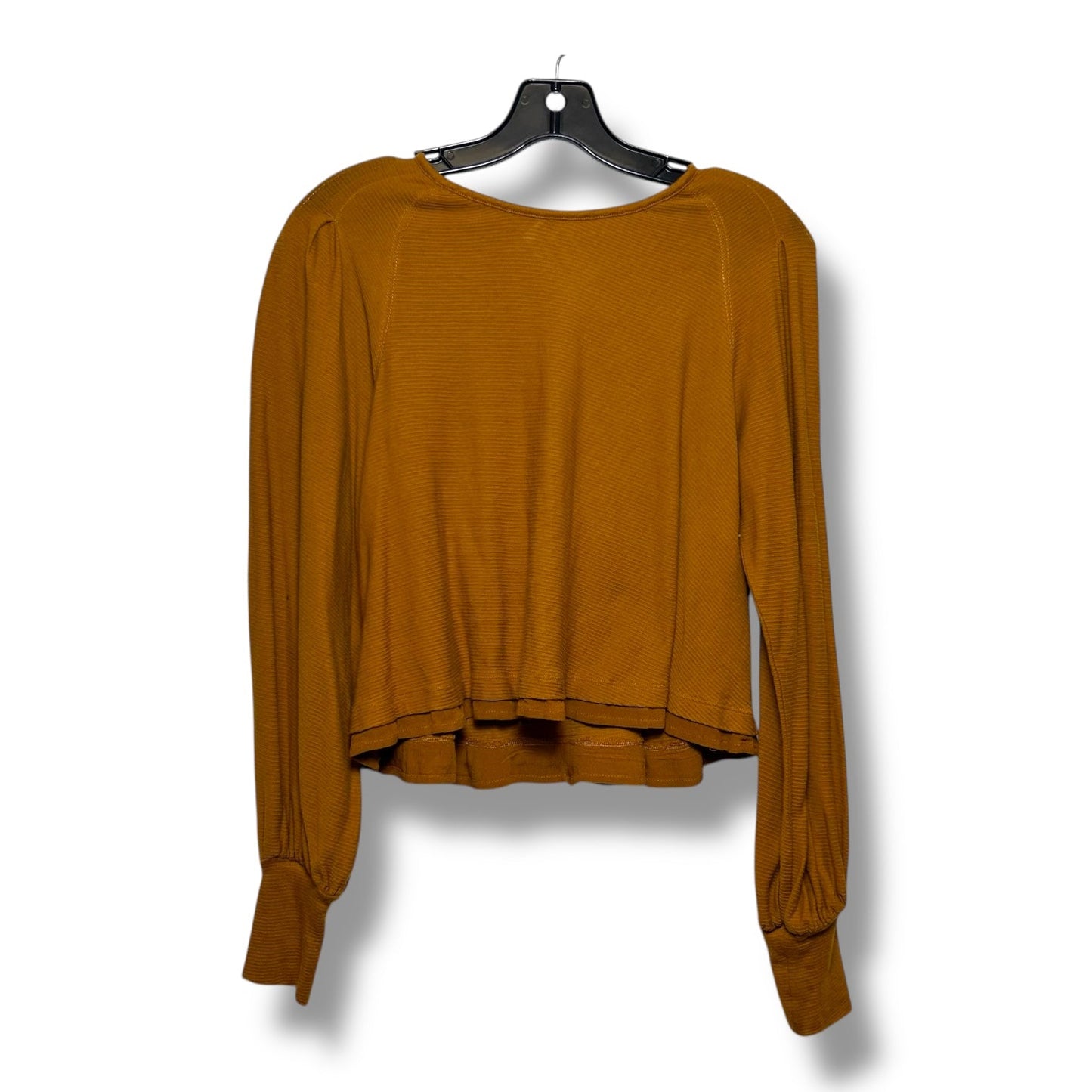 Top Long Sleeve By Free People In Tan, Size: Xs