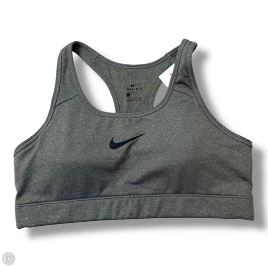 Athletic Bra By Nike Apparel In Grey, Size: L