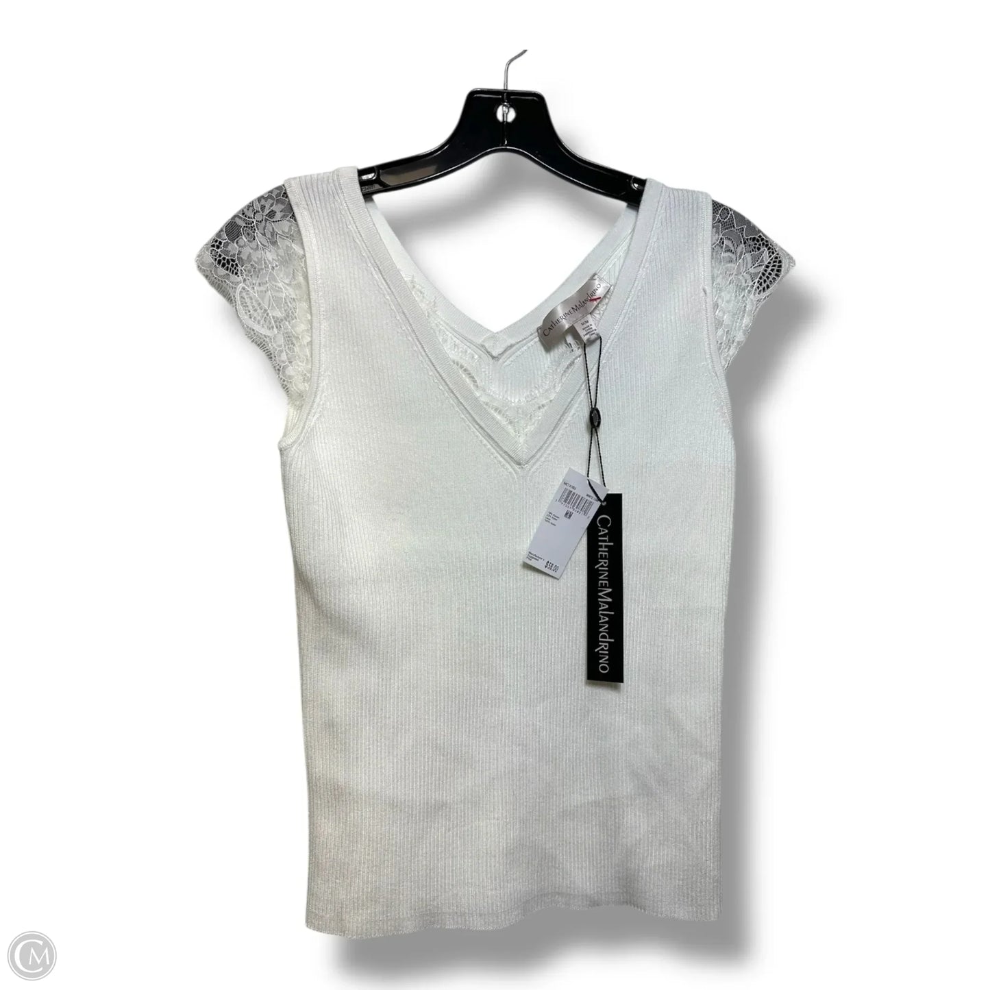 Top Sleeveless By Catherine Malandrino In White, Size: M