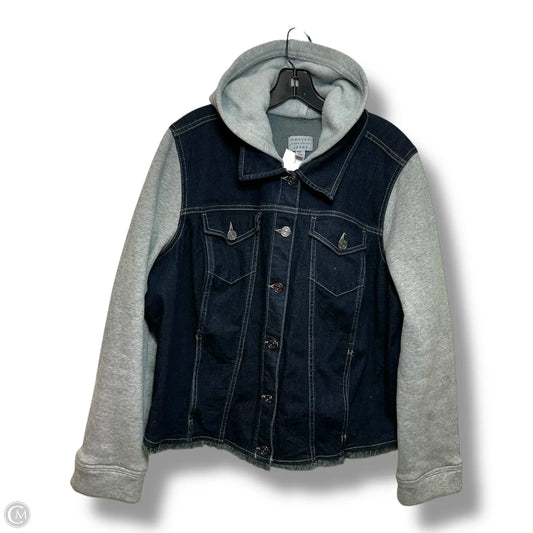 Jacket Denim By Susan Graver In Blue Denim, Size: 1x