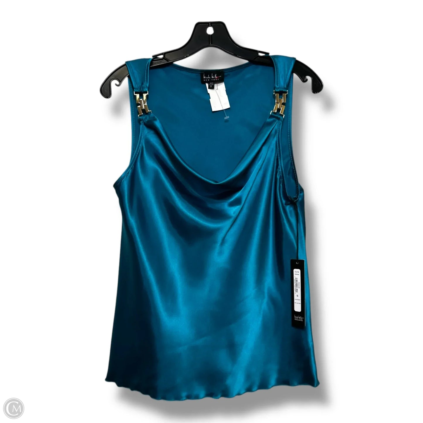 Tank Top By Nicole Miller In Aqua, Size: S