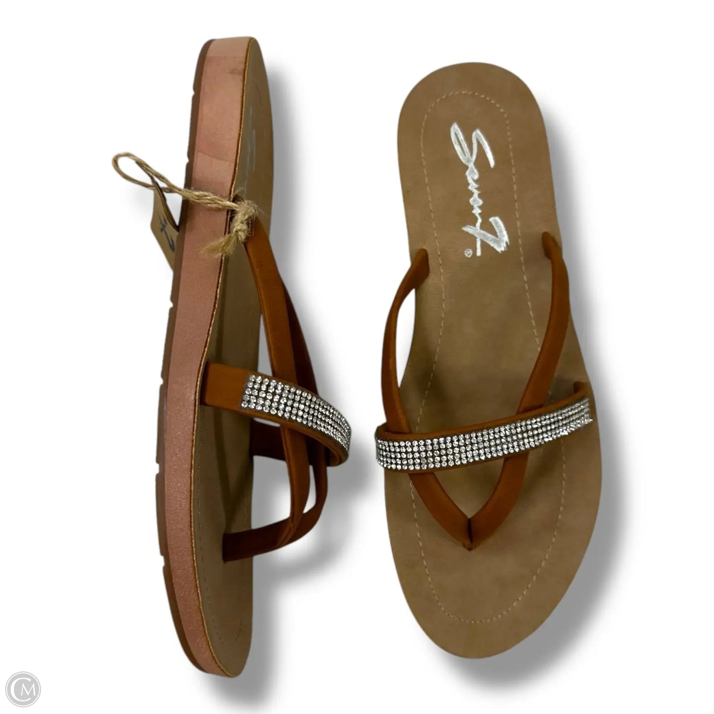 Sandals Flats By Seven 7 In Tan, Size: 9