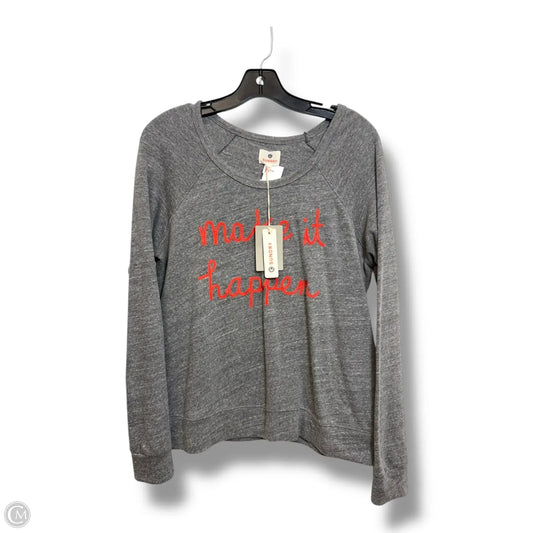 Top Long Sleeve By Sundry In Grey, Size: M