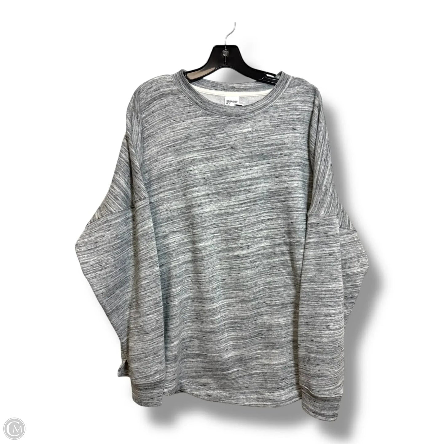 Sweatshirt Crewneck By Pink In Grey, Size: L