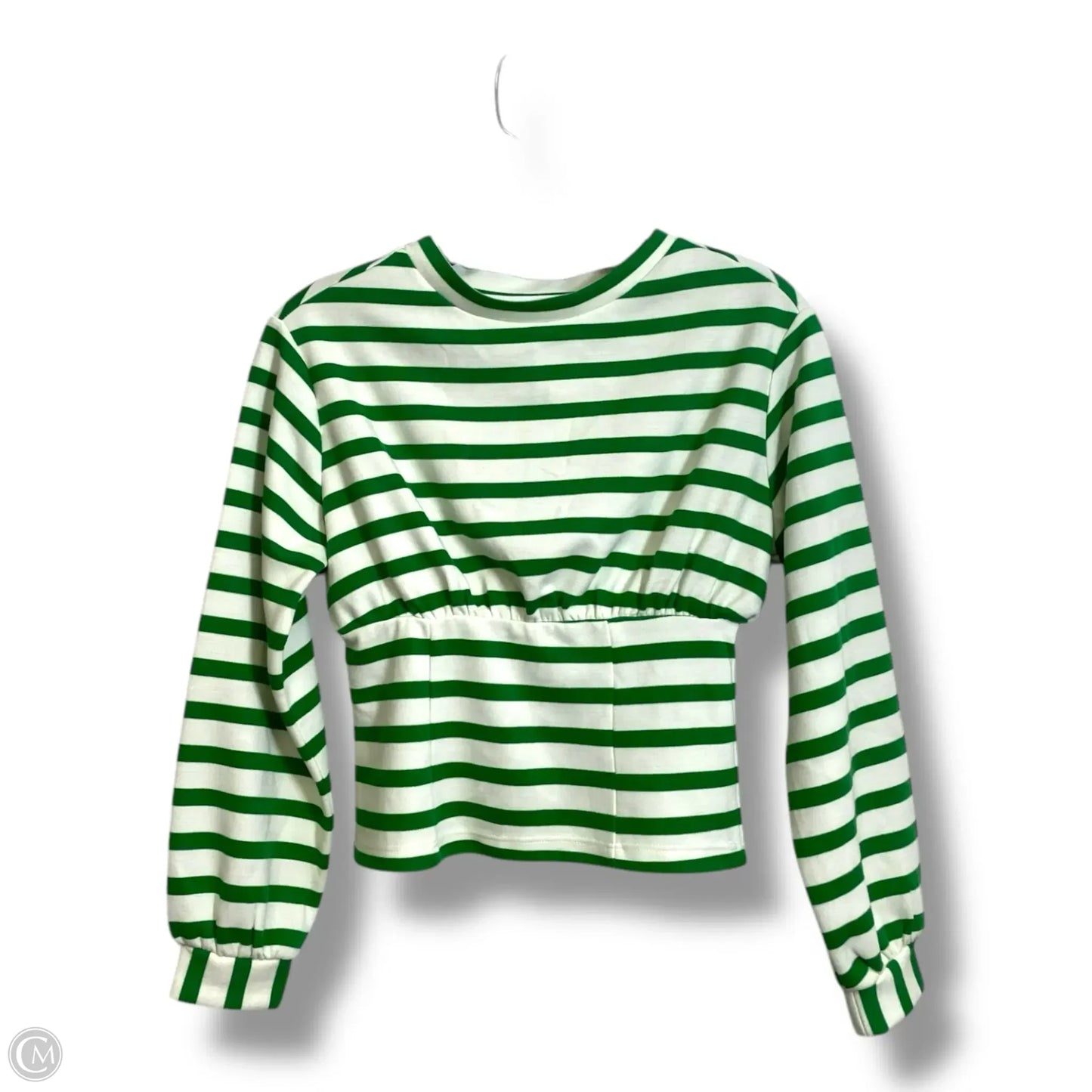 Top Long Sleeve By Maeve In Striped Pattern, Size: Xxs