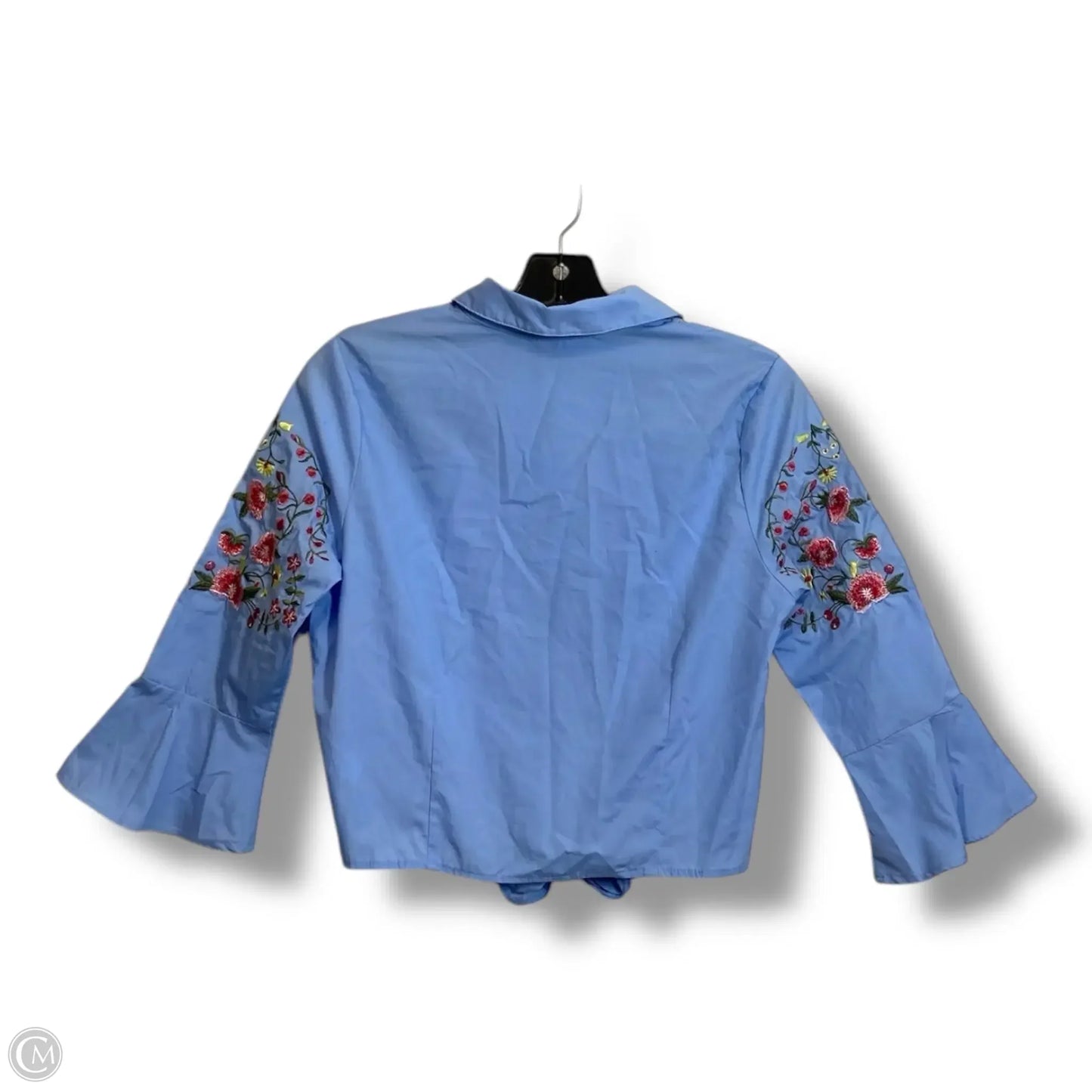 Top 3/4 Sleeve By Clothes Mentor In Blue, Size: S