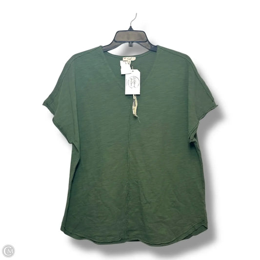 Top Short Sleeve By Easel In Green, Size: S