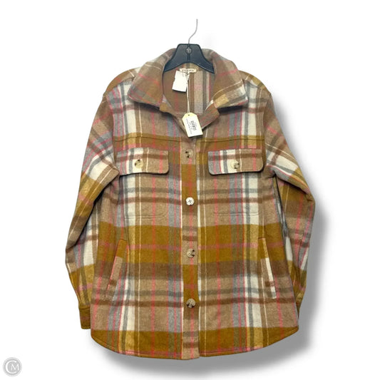 Jacket Shirt By Jodifl In Plaid Pattern, Size: S