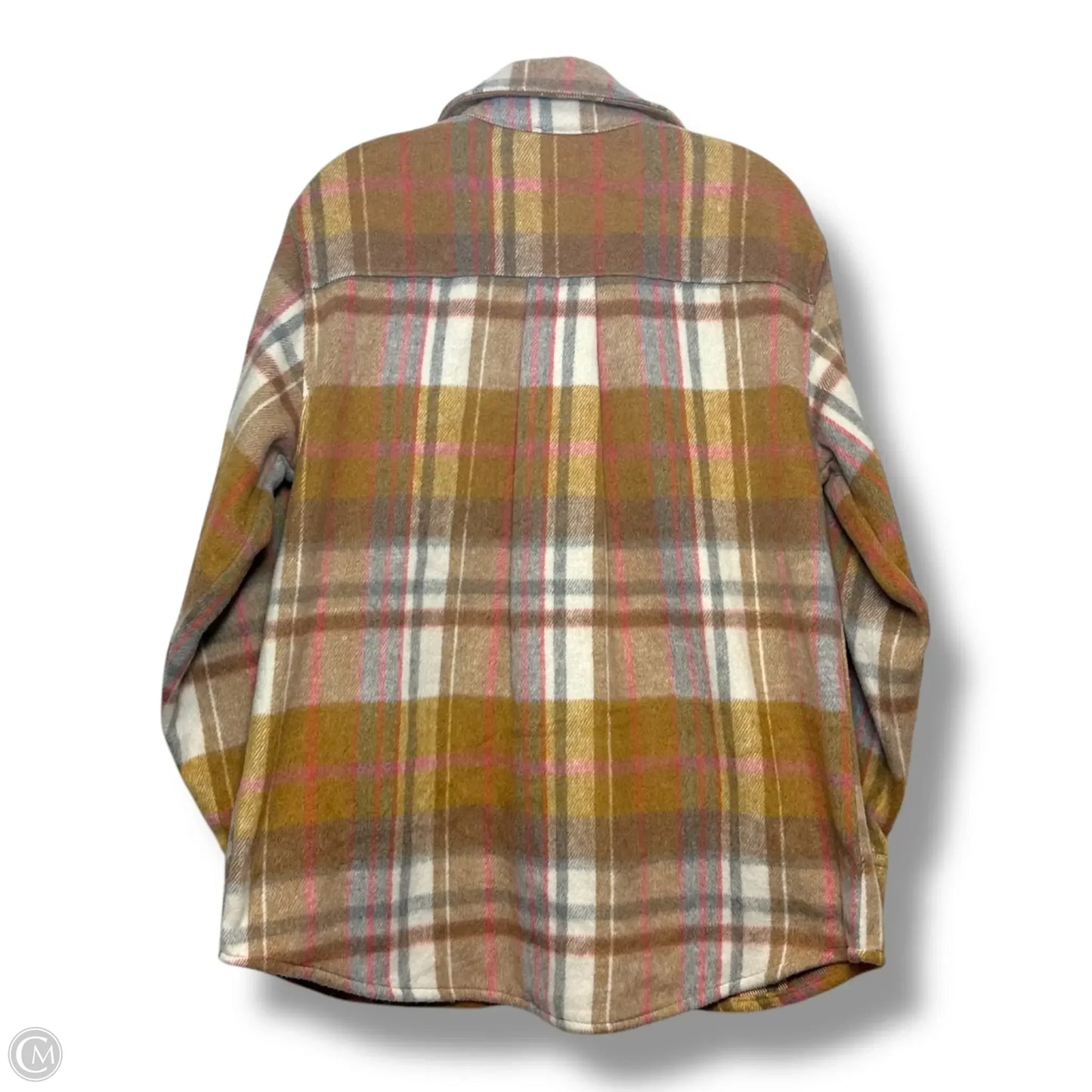 Jacket Shirt By Jodifl In Plaid Pattern, Size: S