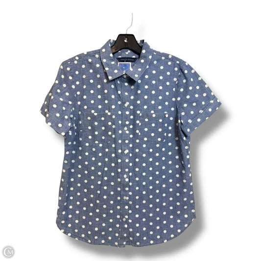 Top Short Sleeve By Tommy Hilfiger In Polkadot Pattern, Size: M