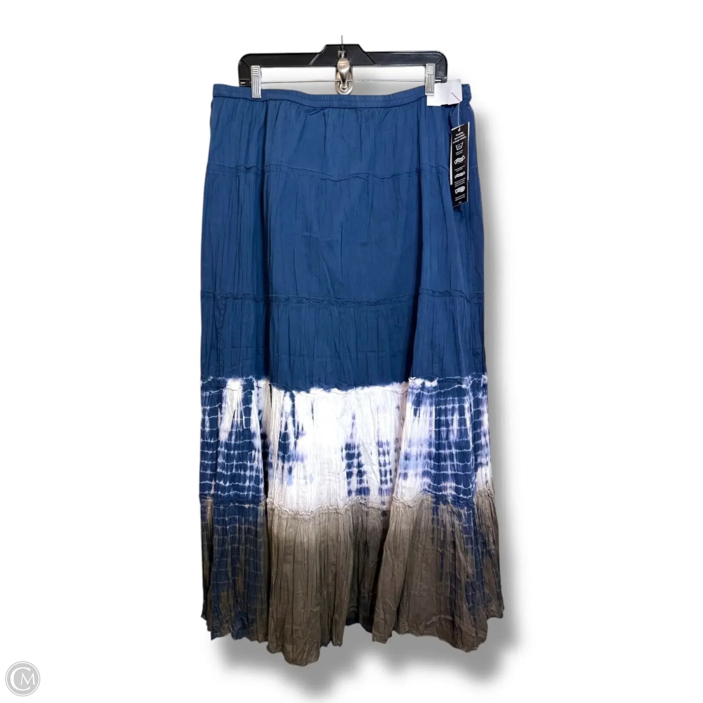 Skirt Maxi By Style And Company In Tie Dye Print, Size: 1x