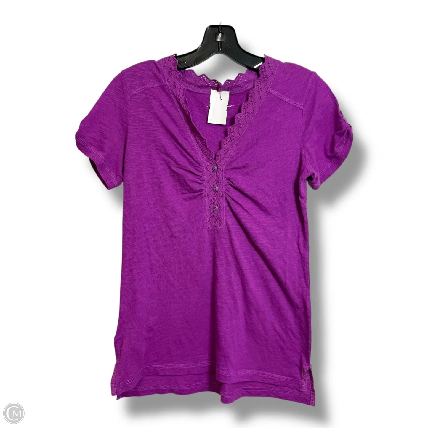 Top Short Sleeve By Eddie Bauer In Purple, Size: Xs